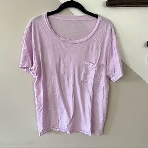 Pink Scoop Neck Tee